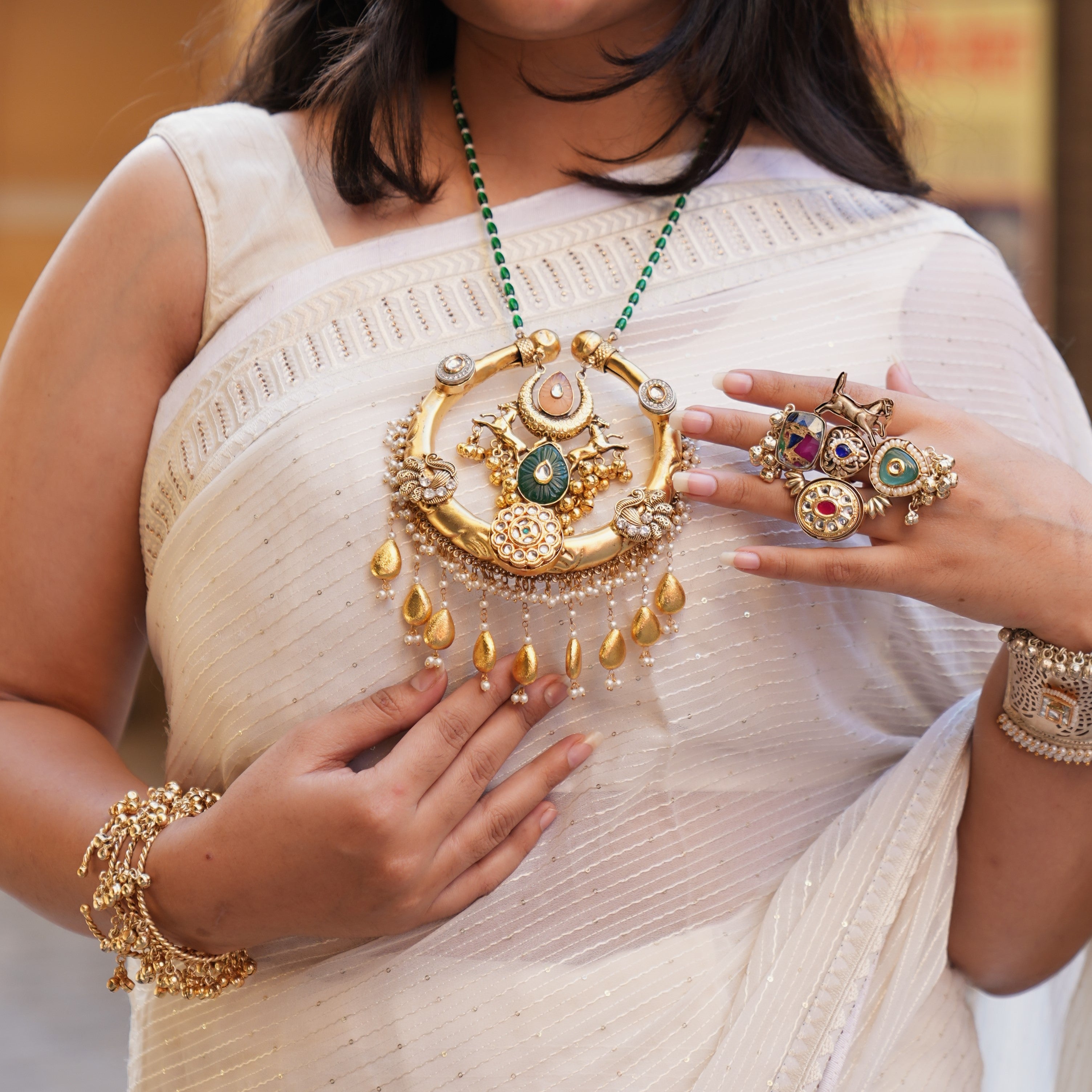 Kanthmala Fusion Pendant Hasli