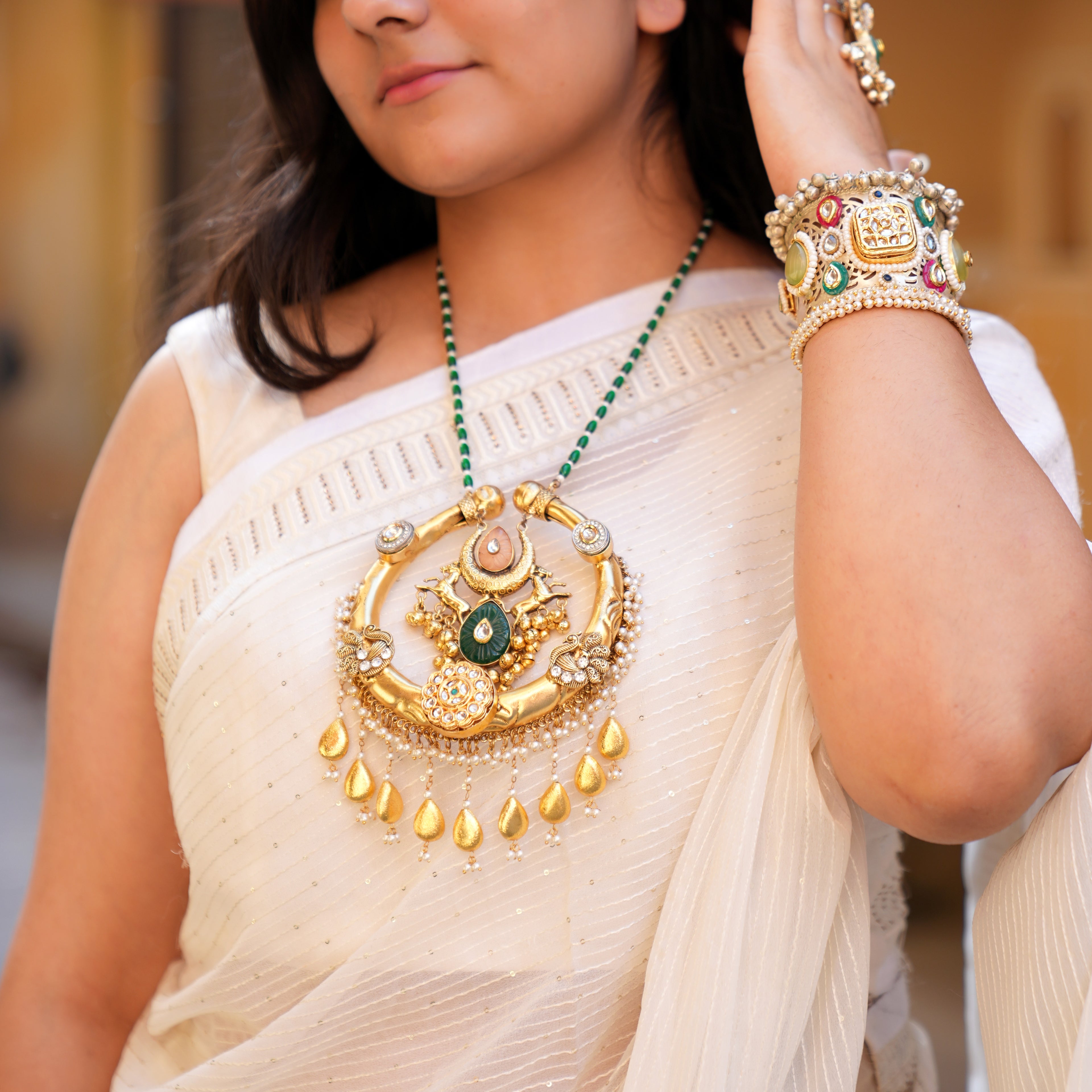 Kanthmala Fusion Pendant Hasli
