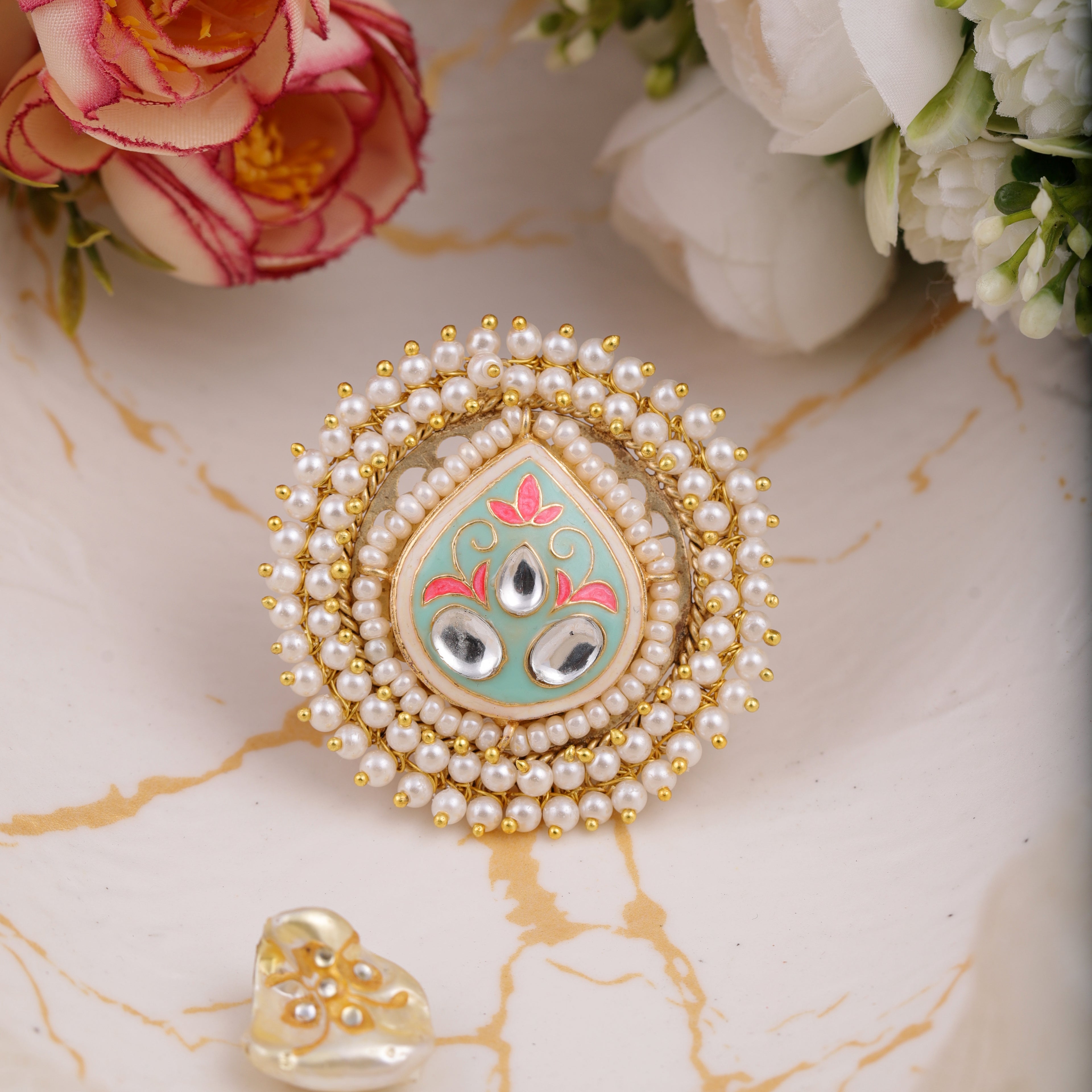 Meera  Meenakari Ring