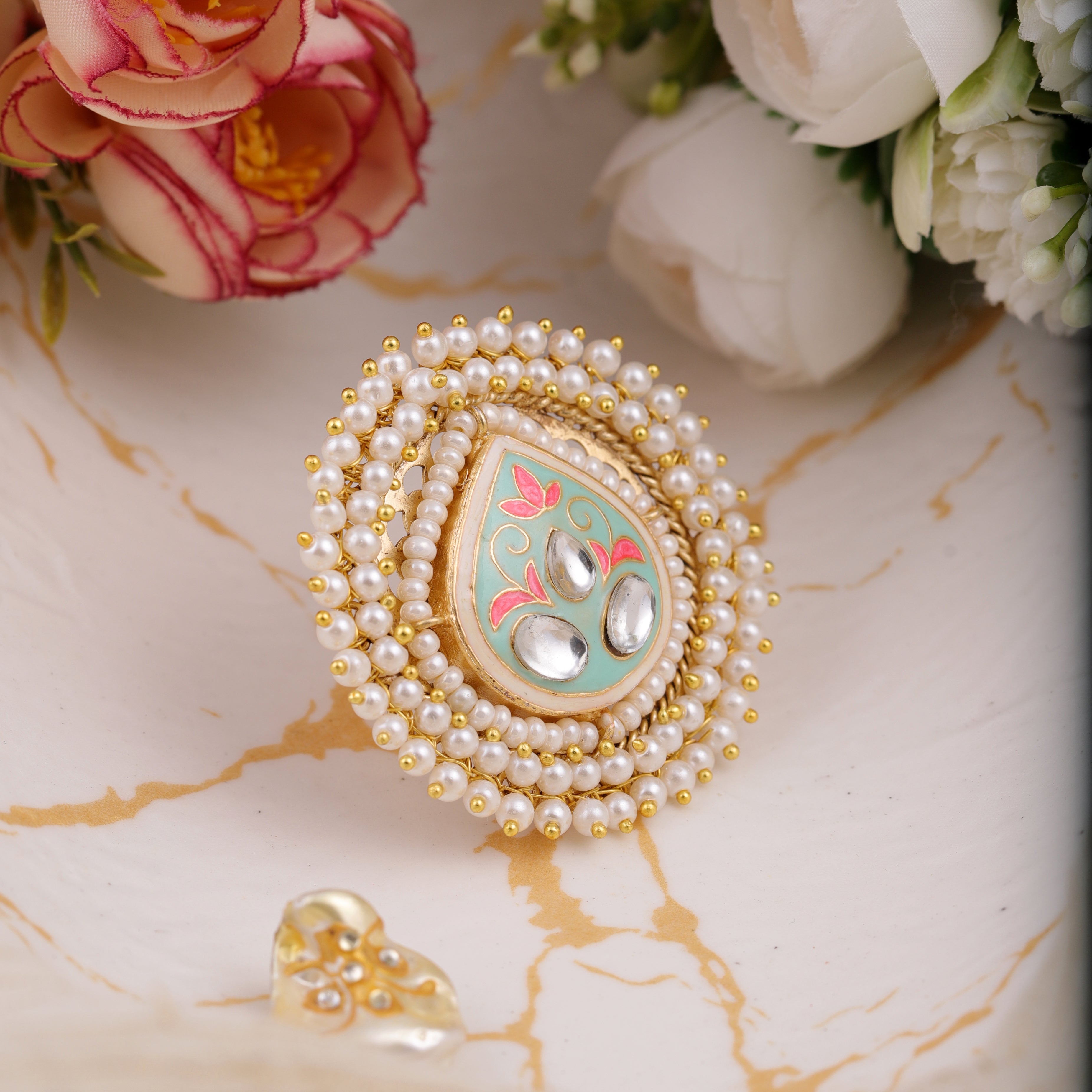 Meera  Meenakari Ring