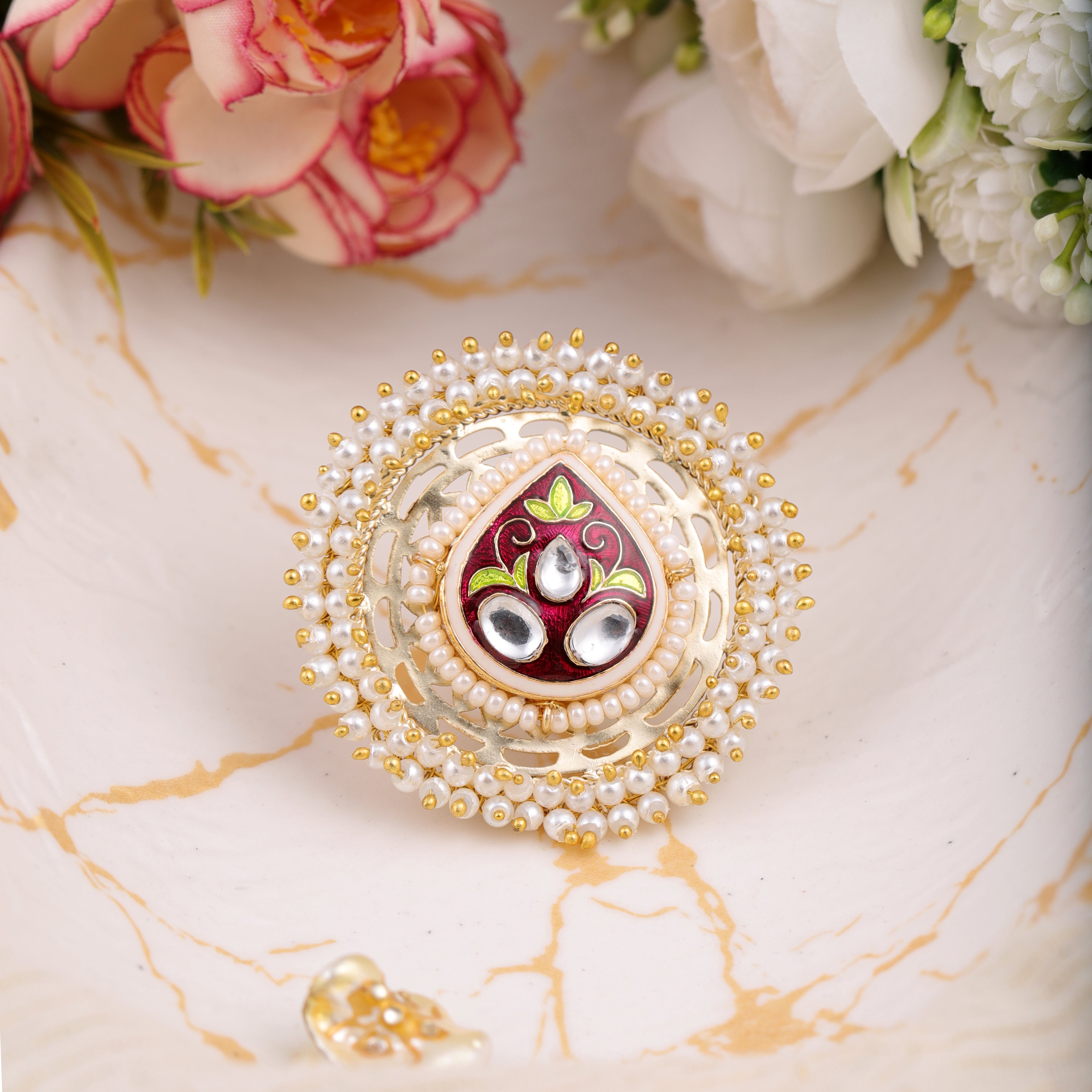 Meera  Meenakari Ring
