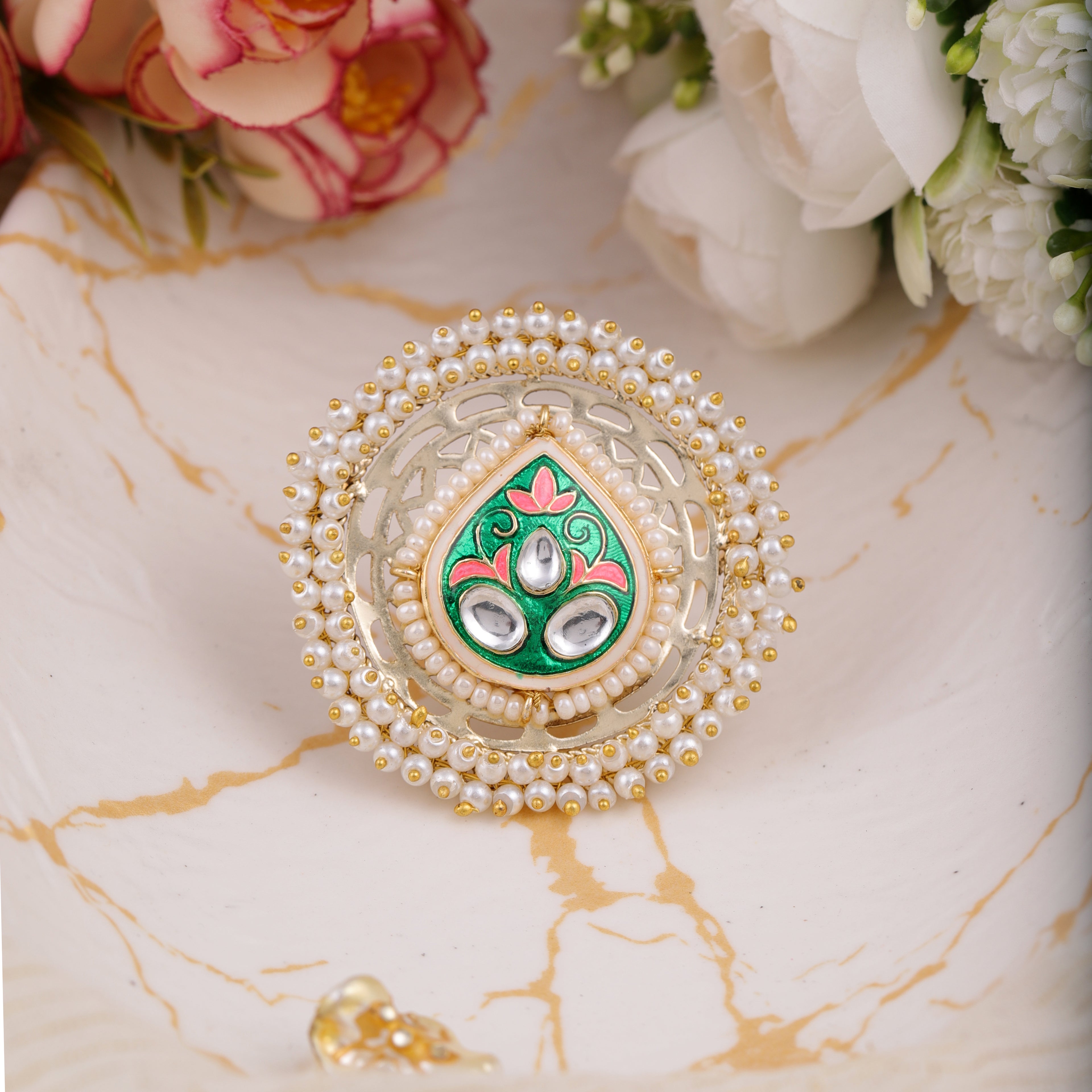 Meera  Meenakari Ring