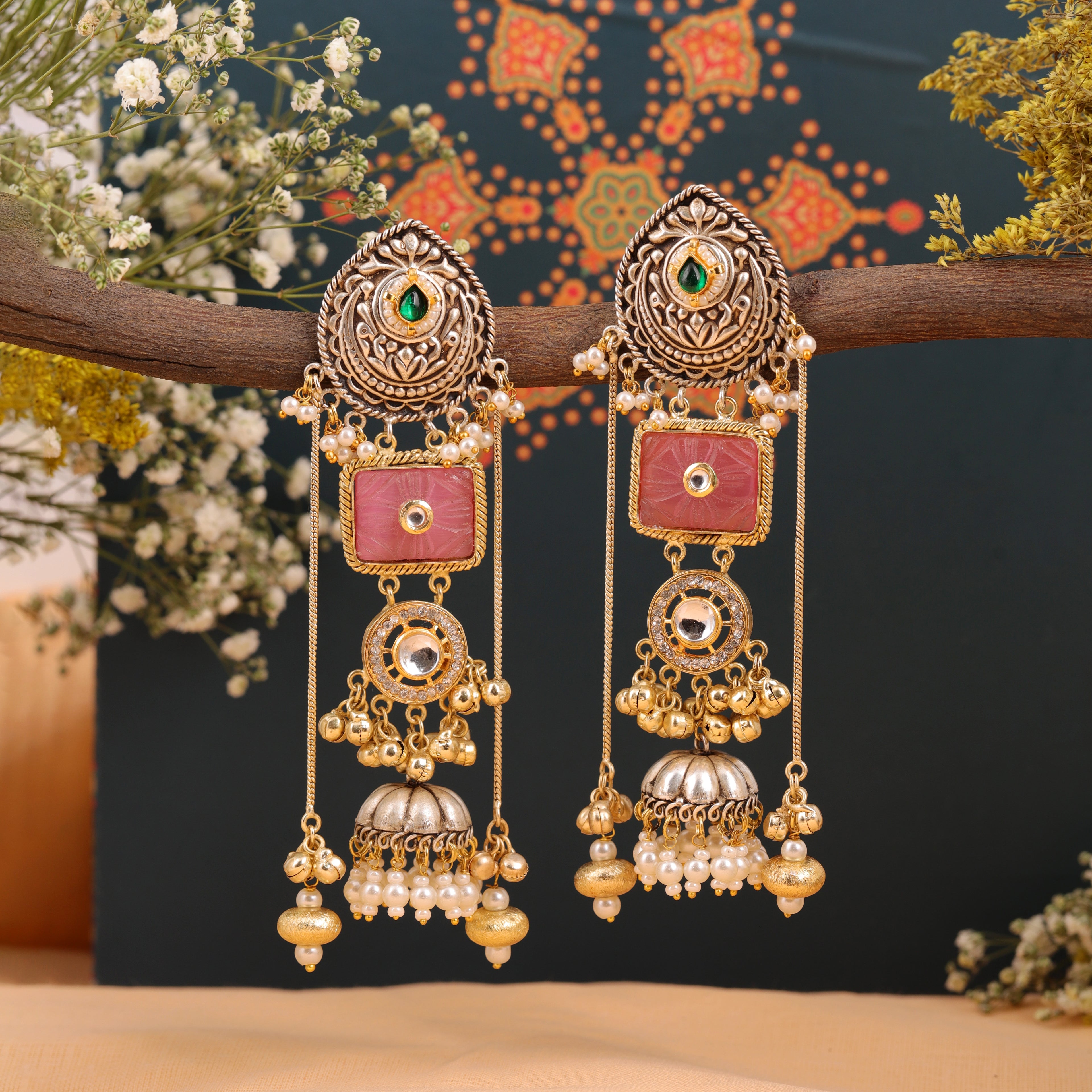 Kamya Dual Tone Earring