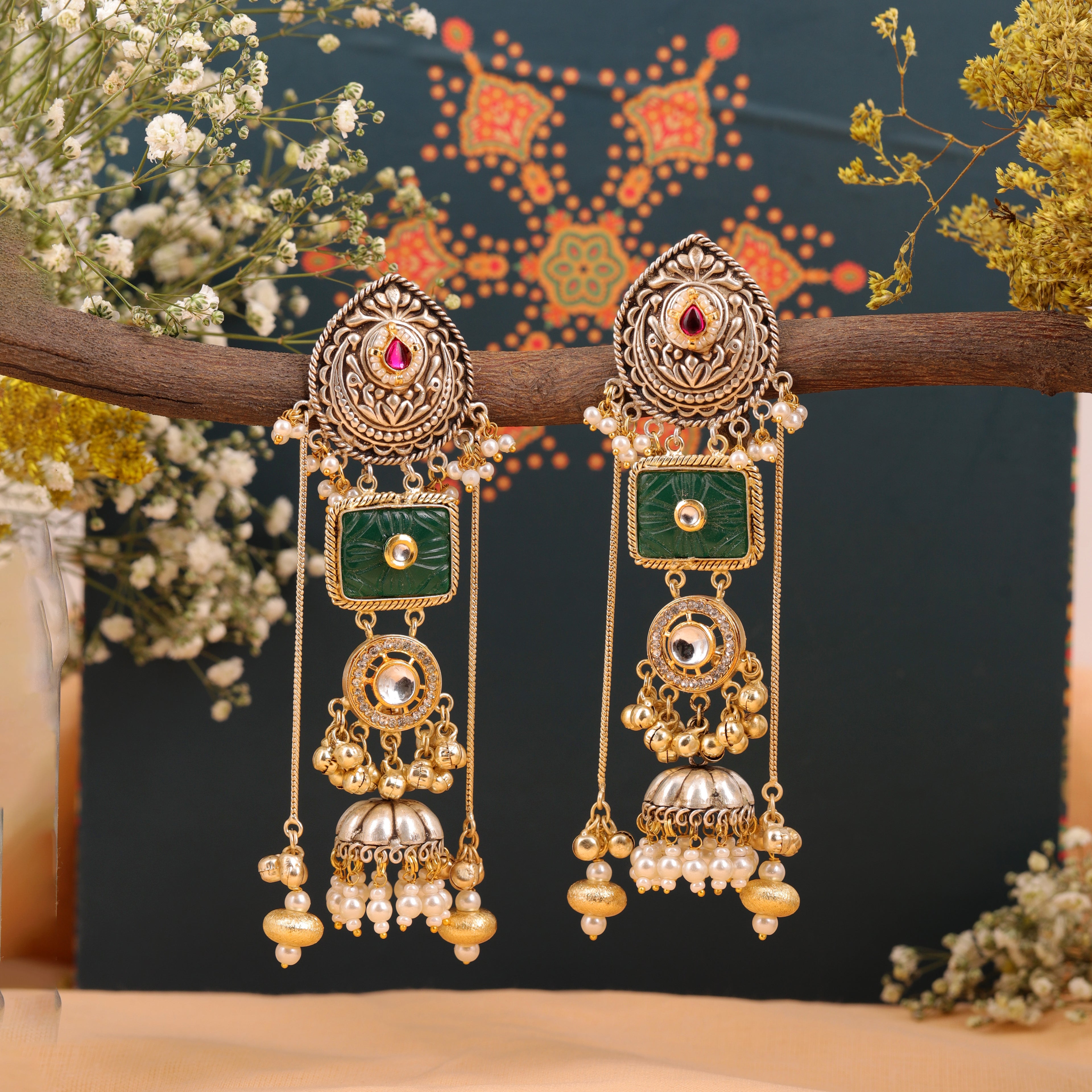Kamya Dual Tone Earring
