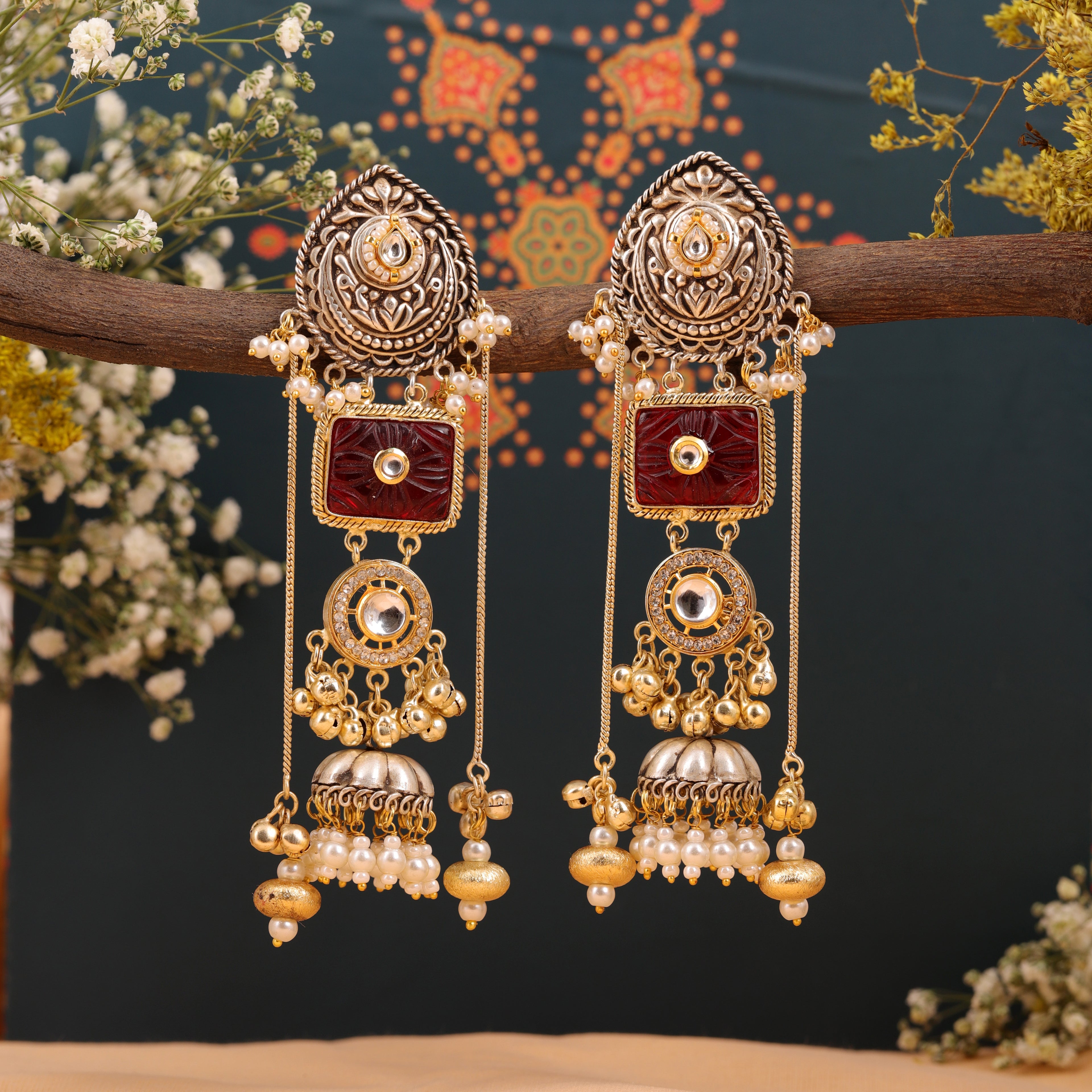 Kamya Dual Tone Earring